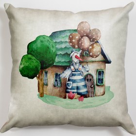 تصویر کوسن کودک، مخمل، کد: K45-30/2 