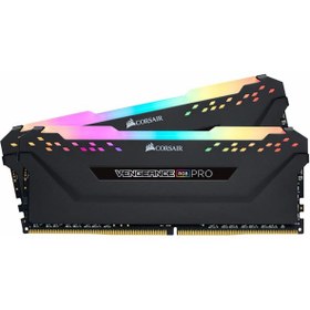 تصویر رم کامپیوتر کورسیر دو کاناله مدل VENGEANCE RGB PRO فرکانس 3600 مگاهرتز DDR4 تایمینگ CL18 حافظه 32 گیگابایت Corsair VENGEANCE RGB PRO Dual Channel CL18 3600MHz DDR4 32GB Computer RAM