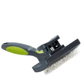 تصویر برس خودتمیزکننده چندرنگ کوچک برند kruuse Self-Cleaning Slicker Brush Multicolour Small