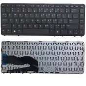 تصویر کیبورد لپ تاپ اچ پی ZBook 15 G1 / G2 مشکی با فریم 
