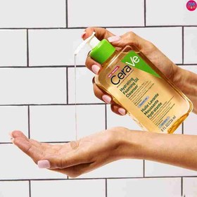 تصویر شوینده و مرطوب کننده پوست نرمال تا خیلی خشک سراوی CeraVe Hydrating Foaming Oil Cleanser