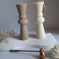 تصویر شمع استوانه دوگوی 20 سانتی 