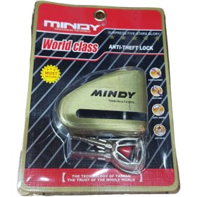 تصویر قفل دیسک موتور سیکلت Taiwanese mindy motorcycle disc lock TK6