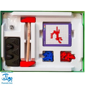 تصویر بازی میخ و چکش پنتومینو ایپکا مدل GD5010 Hammer and pin Toy Pentomino