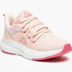 تصویر کفش ورزشی رنگی دخترانه با بند بسته شدن برند kappa Girls' Colourblock Sports Shoes with Lace-Up Closure