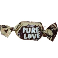 تصویر شکلات پذیرایی روسی کنتی پیور لاو Konti PURE LOVE Nougat نوقا با طعم کاراملی بسته یک کیلوگرمی 