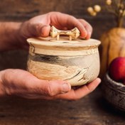 تصویر ظرف دربدار چوبی کد 100037 