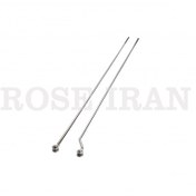 تصویر ميله ساده کروم استيل سر قرقره دار 90 سانتي متری 001iA 