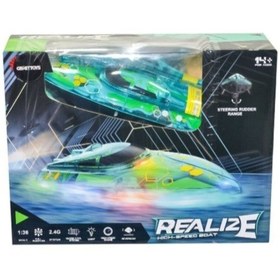 تصویر اسباب بازی کنترلی مدل قایق طرح شارژی کد 155 