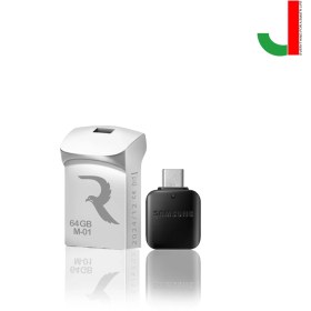 تصویر فلش ریوکس مدل +M-01 ظرفیت 64 گیگابایت USB 2.0/ فلش مموری OTGتایپ C 