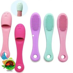 تصویر مسواک انگشتی سیلیکونی ماساژر سگ و گربه 