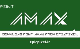 تصویر فونت Amax انگلیسی 