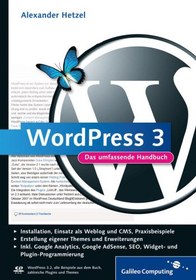 تصویر دانلود کتاب WordPress 3: Das umfassende Handbuch ویرایش 1 کتاب آلمانی وردپرس 3: کتابچه راهنمای جامع ویرایش 1