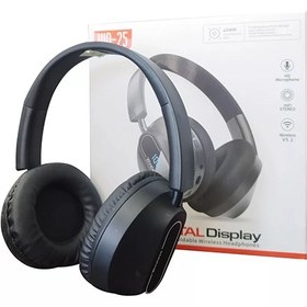 تصویر هدفون بی سیم مدل DIGITAL DISPLAY UID-25 - صورتی DIGITAL DISPLAY HEADPHONE UID-25