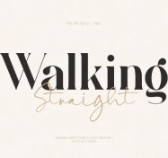 تصویر فونت لاتین دستنویس واکینگ | Walking Typeface 