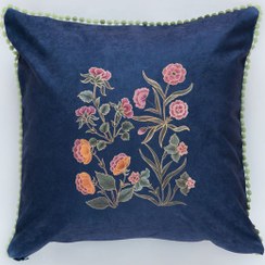 تصویر کاور کوسن سرمه‌ای مدل نگار 