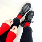 تصویر کفش کالج زنانه لوفر بندی سایز ۳۷ تا ۴۰ 