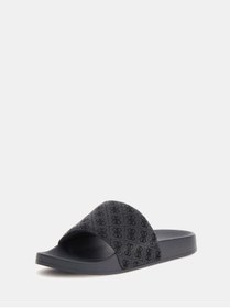 تصویر دمپایی مشکی مردانه سیاه توکیو JQD اورجینال Guess 