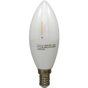 تصویر لامپ ال ای دی 7 وات نمانور مدل شمعی پایه E14 - سفید 