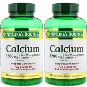 تصویر قرص کلسیم ۱۲۰۰میلی گرم نیچرز بونتی 200 عددی Natures Bounty CALCIOM 