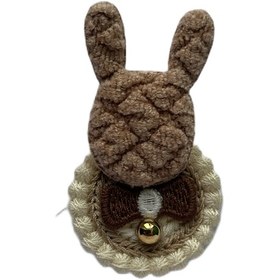 تصویر تکه دوزی کله خرگوش بدون چشم 