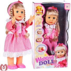 تصویر عروسک دخترانه راه رو سخنگو بلیندا ارتفاع 43 سانتی متر مدل 68037 Belinda Walking Doll 