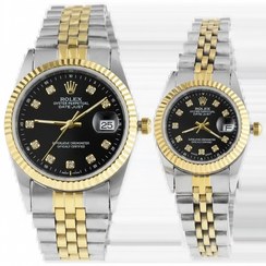تصویر ست ساعت مچی مردانه و زنانه رولکس ROLEX مدل 1093 ROLEX men's and women's wristwatch set model - 1093
