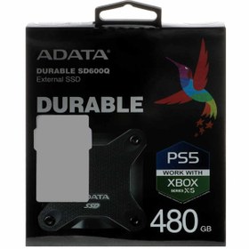 تصویر هارد اکسترنال ADATA SSD مدل Durable SD600Q با ظرفیت 480GB 