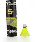 تصویر توپ بدمینتون تالبوت پلاستیکی TECH 450 MW بسته 6 عددی OLK زرد |