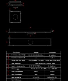 تصویر کف شور خطی نما استیل ۳۰*۷ 