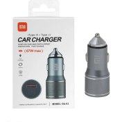 تصویر شارژر فندکی 67 وات دو پورت شیائومی مدل OA-01 Xiaomi dual port CAR charger model OA-01
