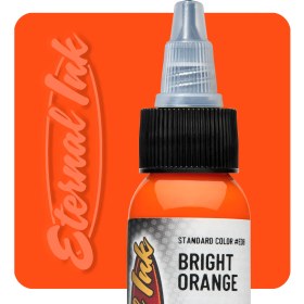 تصویر رنگ تتو اترنال نارنجی برایت اورنج Eternal Bright Orange 