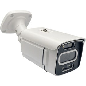 تصویر دوربین مداربسته بولت 5 مگاپیکسل دید در شب رنگی AHD مدل 8302h CCTV AHD Bullet 5mp WarmLight 8302h