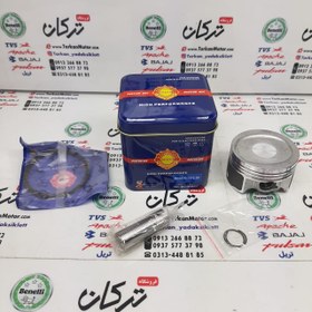 تصویر رینگ و پیستون ( پستان ) موتور باکسر 150 تکنو ( سایز 0/100 ) 