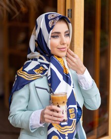 تصویر روسری ابریشم مجلسی شیک در 8 رنگ سایز 140 کد 147 gnt scarf code 147