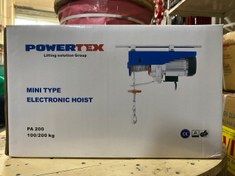 تصویر وینچ برقی 100 کیلوگرم به 200 کیلوگرم پاورتکس ( Powertex ) 