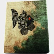 تصویر دفتر کلاسور ۱۰۰ برگ خط‌دار طرح ماهی سیاه کوچولو 