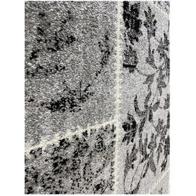 تصویر گلیم فرش ماشینی ساوین طرح 4121 نقره ای روشن - ۳.۵*۲.۵ 