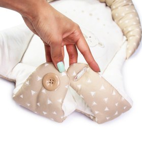 تصویر قنداق سوئیسی TEDDY BEAR رز برن Rose Born Teddy Bear Swaddle Swiss