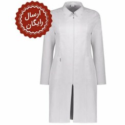 تصویر روپوش پزشکی زنانه خضرا کد 31200 