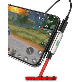 تصویر مبدل USB به لایتنینگ/AUX هوکو مدل LS28 