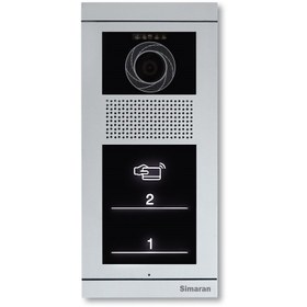 تصویر پنل آیفون تصویری لمسی دو واحدی سیماران مدل VFBT2 