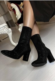 تصویر نیم بوت زنانه خزان 