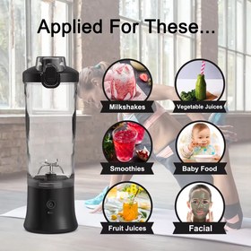 تصویر مخلوط کن شارژی جت موبیکس مدلA9 A9 Portable Blender USB Juicer