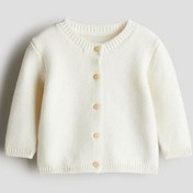 تصویر کت تک بافتنی نوزاد سفید اچ اند ام 1166949021 