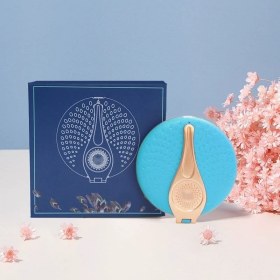 تصویر آینه آرایشی شارژی رینگ لایت دار(به همراه کیسه مخملی) 