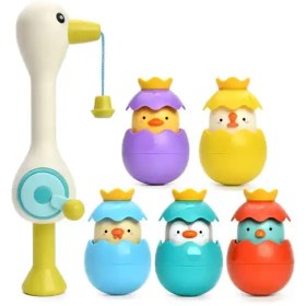 تصویر اسباب بازی حمام ماهیگیری مغناطیسی جوجه اردک 