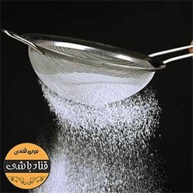 تصویر الک دسته دار استیل سایز18 