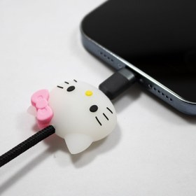 تصویر پک محافظ شارژر سیلیکونی 20W طرح هلو کیتی Silicone charger protective pack 20W Hello Kitty