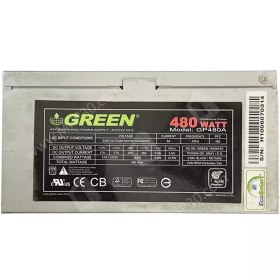 تصویر پاور استوک کامپیوتر 530 وات گرین GP530AB Power computer 530 watt green GP530AB